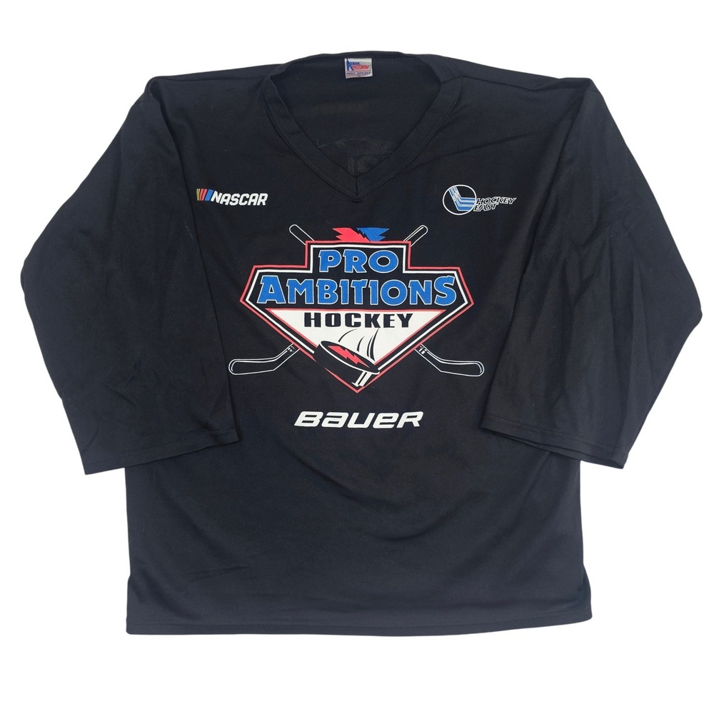 Mark Antony Pro Sport Pro Ambitions Hockey Jersey Bauer Nascar Black Small